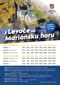 2026 Autobus Levoča - Mariánska hora